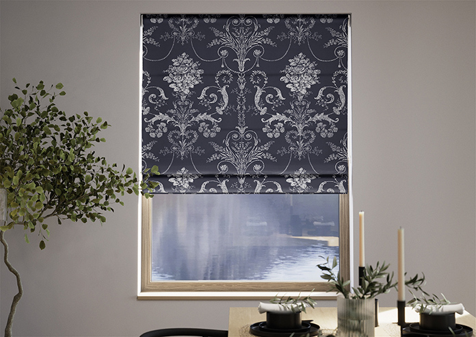 Laura Ashley Josette, Midnight - Twist&Fit Roman Blind - Image 3